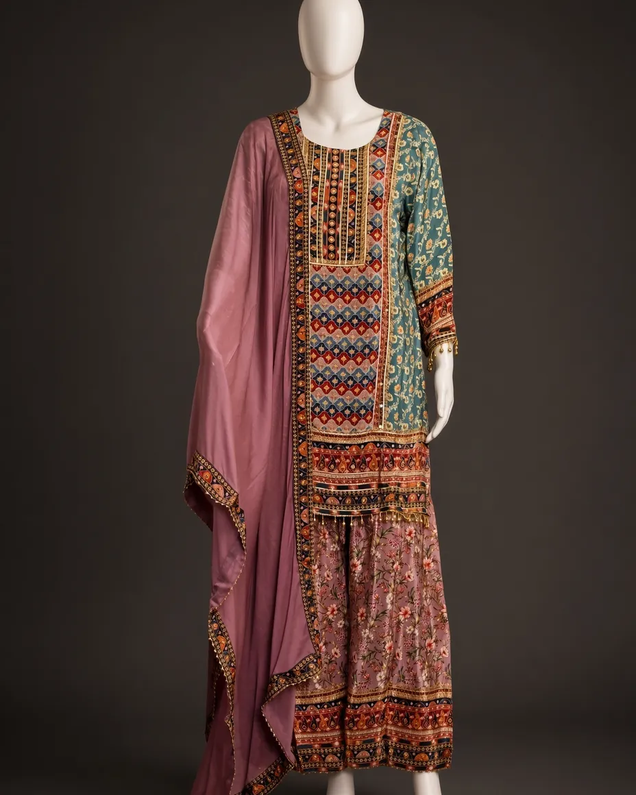 Rosewood Printed Suit Set — the piece