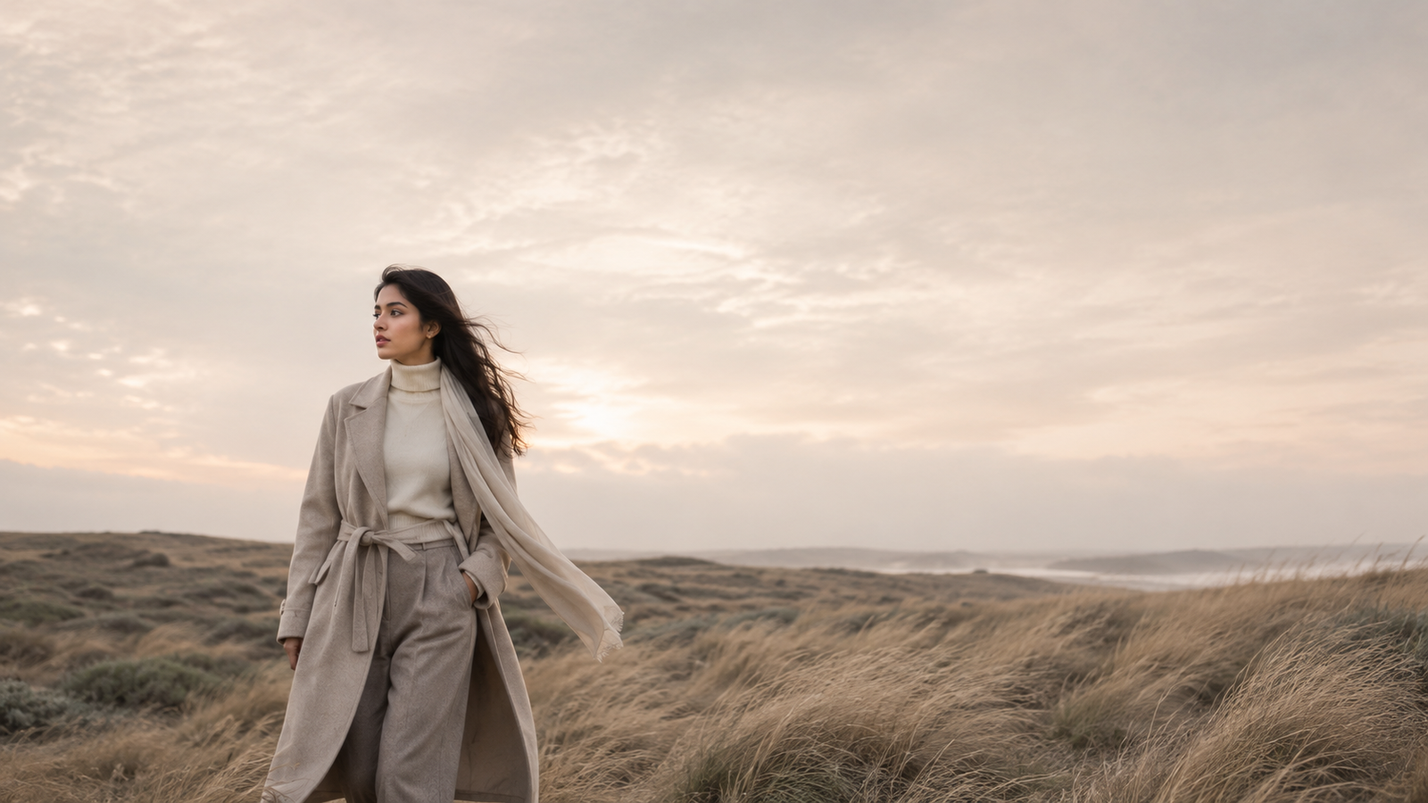 Women's autumn collection in cashmere and wool