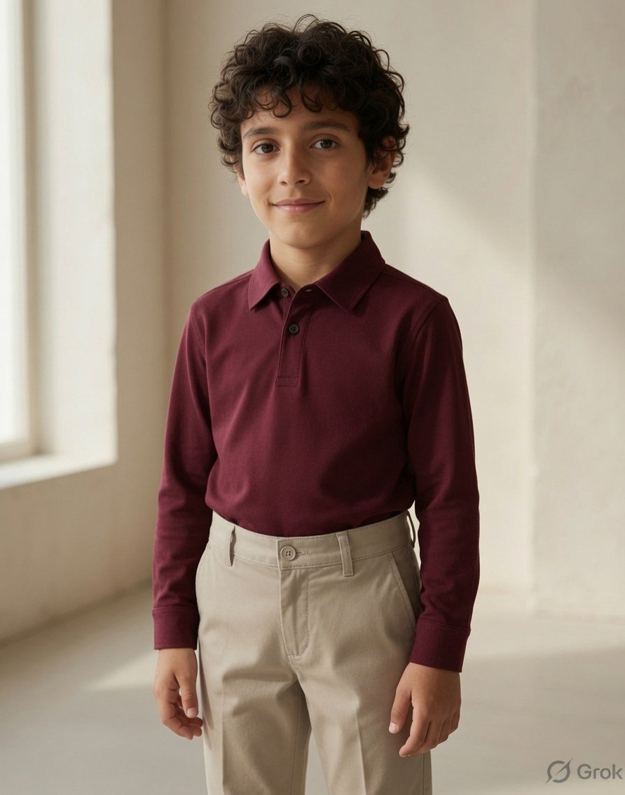 Boy's cotton chino trousers — view 9