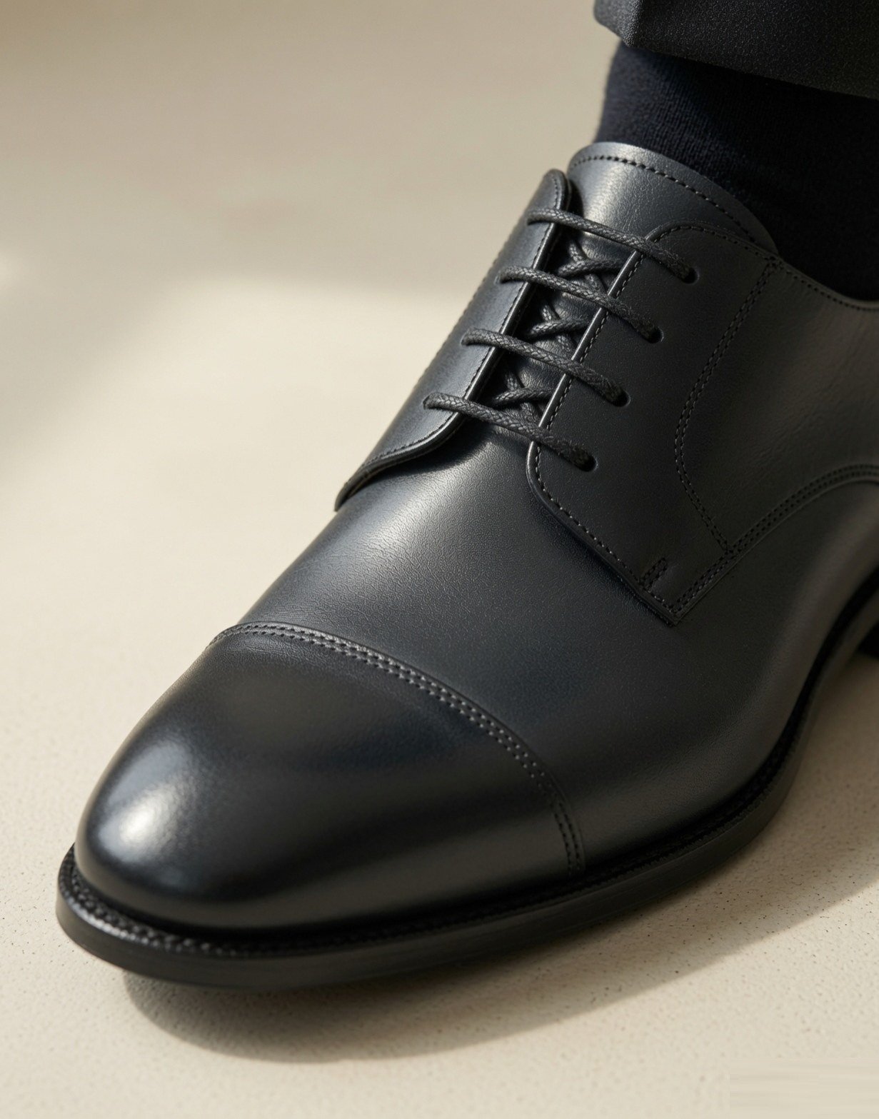 Leather derby shoes — view 8