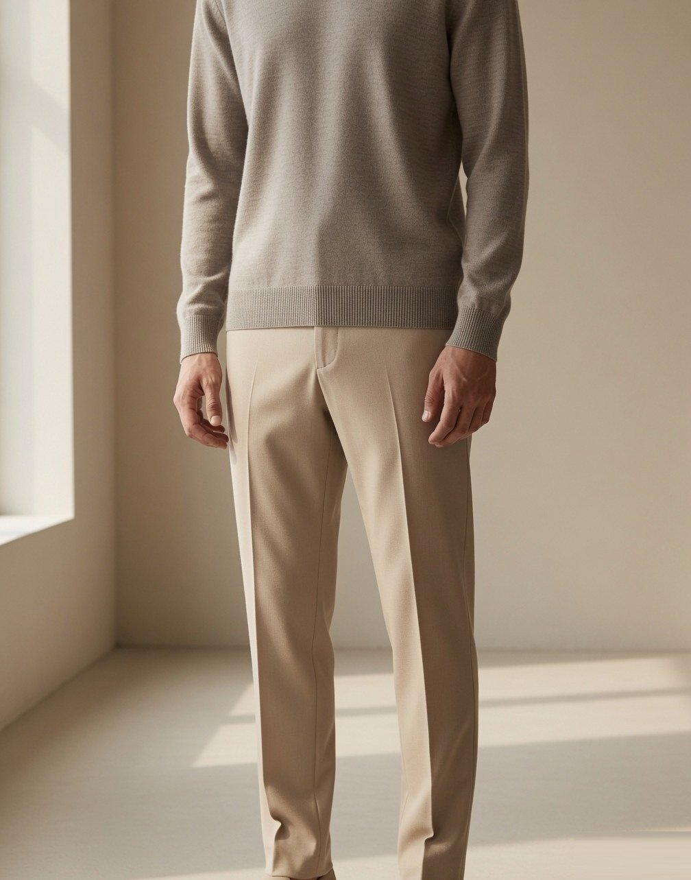 Fine-gauge merino crew neck — view 5