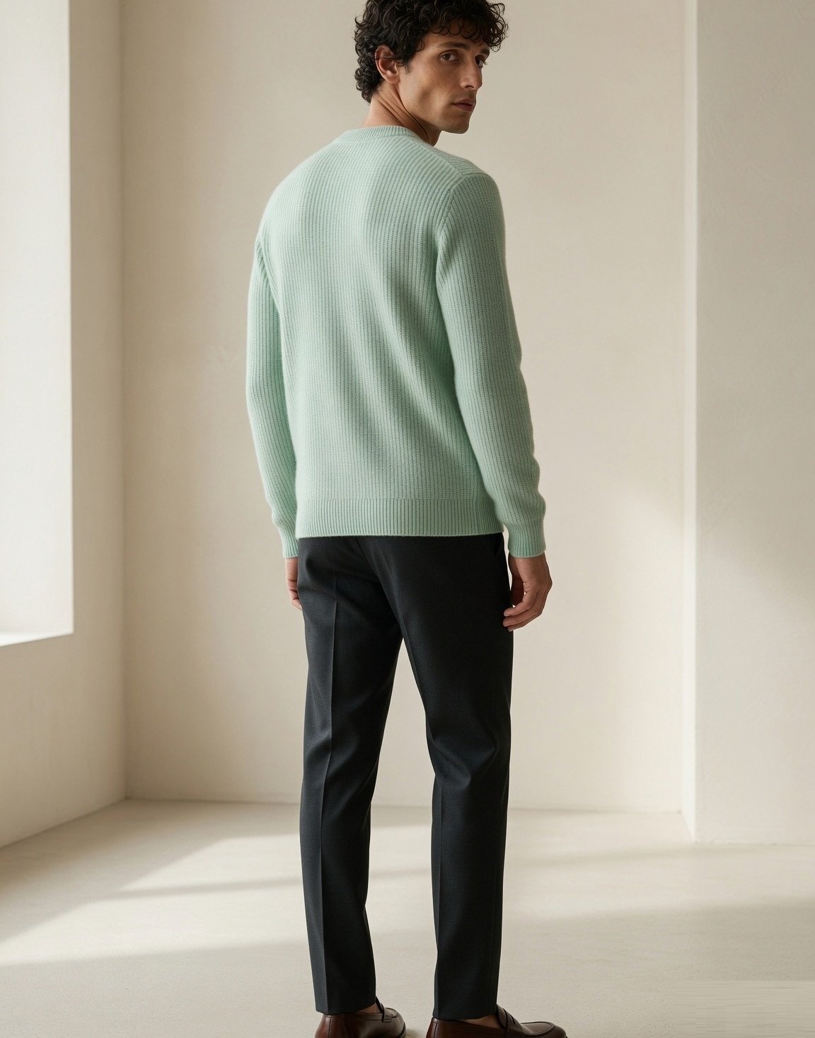 Ribbed lambswool jumper — view 5