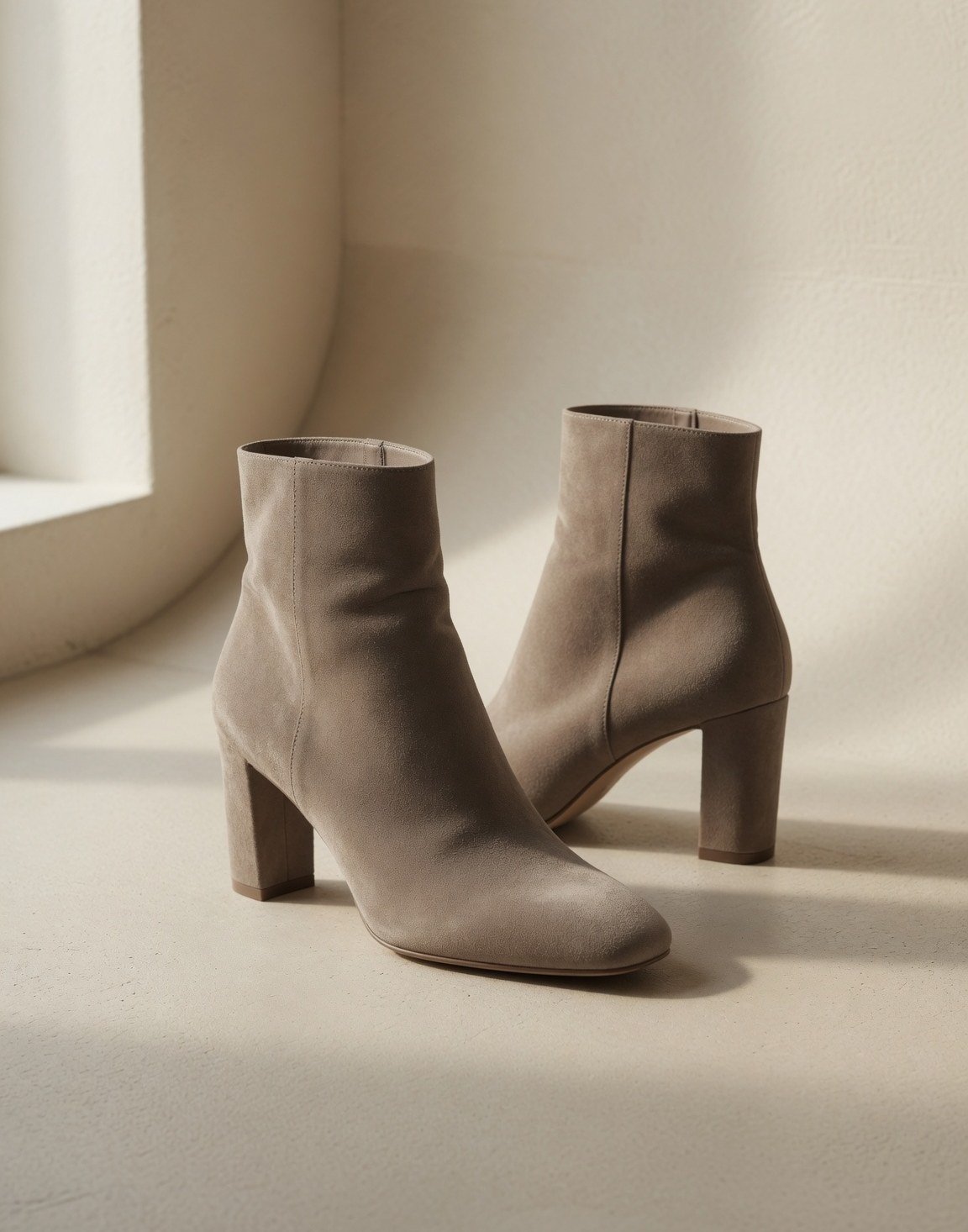 Suede ankle boots