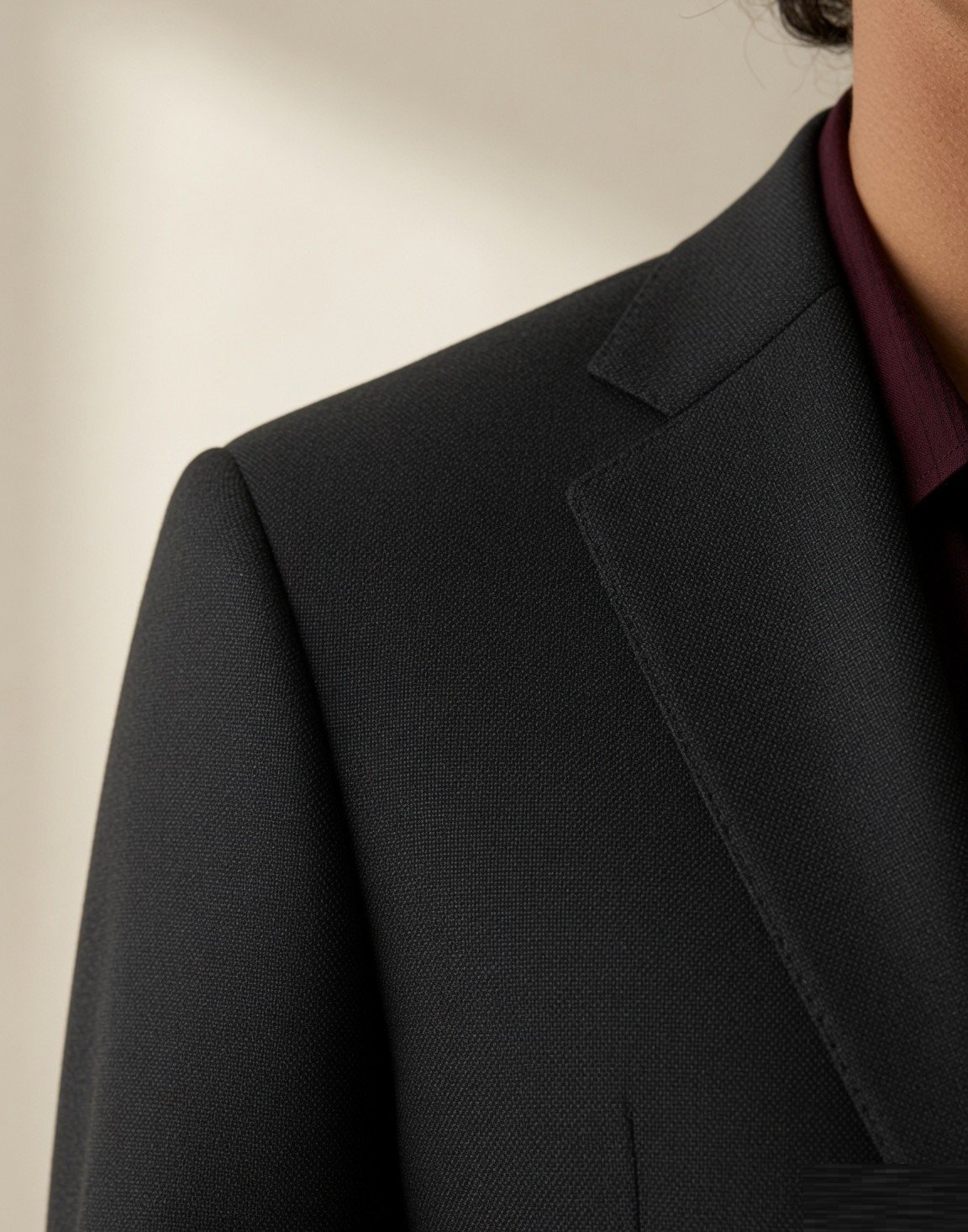 Wool travel suit blazer — view 3